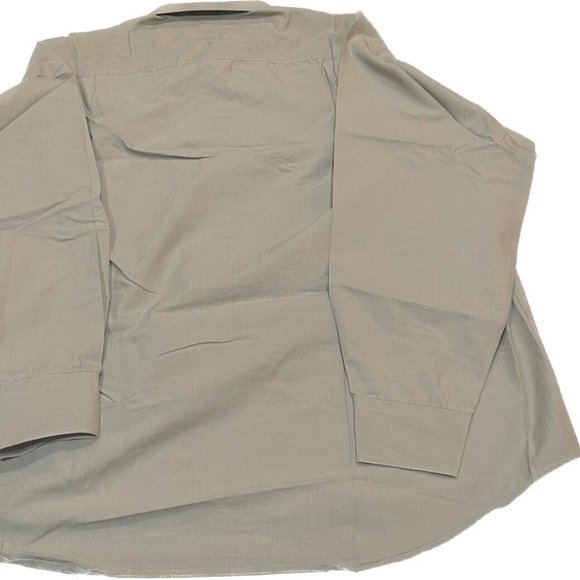 Mens Beige Long Sleeve Button Down Dress Shirt German Brand Horst Dusseldorf - Picture 5 of 11